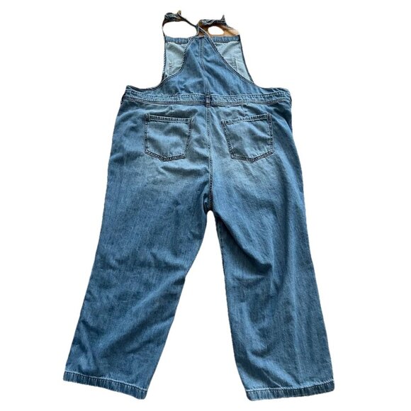 Torrid Classic Women's Light Blue Denim Overall 22 R A001471 - Picture 6 of 8